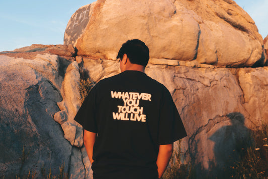 Whatever You Touch Will Live Oversized T-Shirt