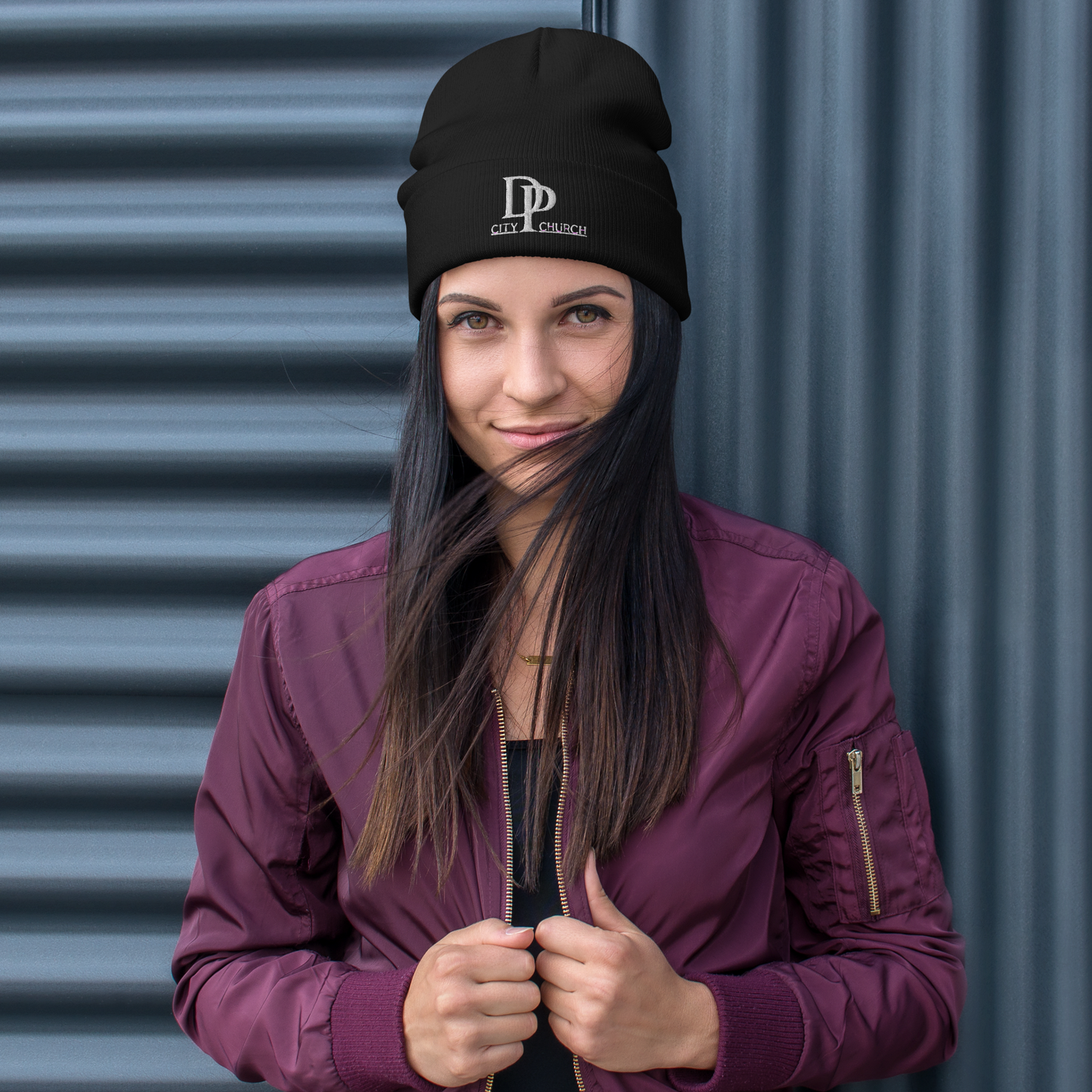 DP City Embroidered Beanie