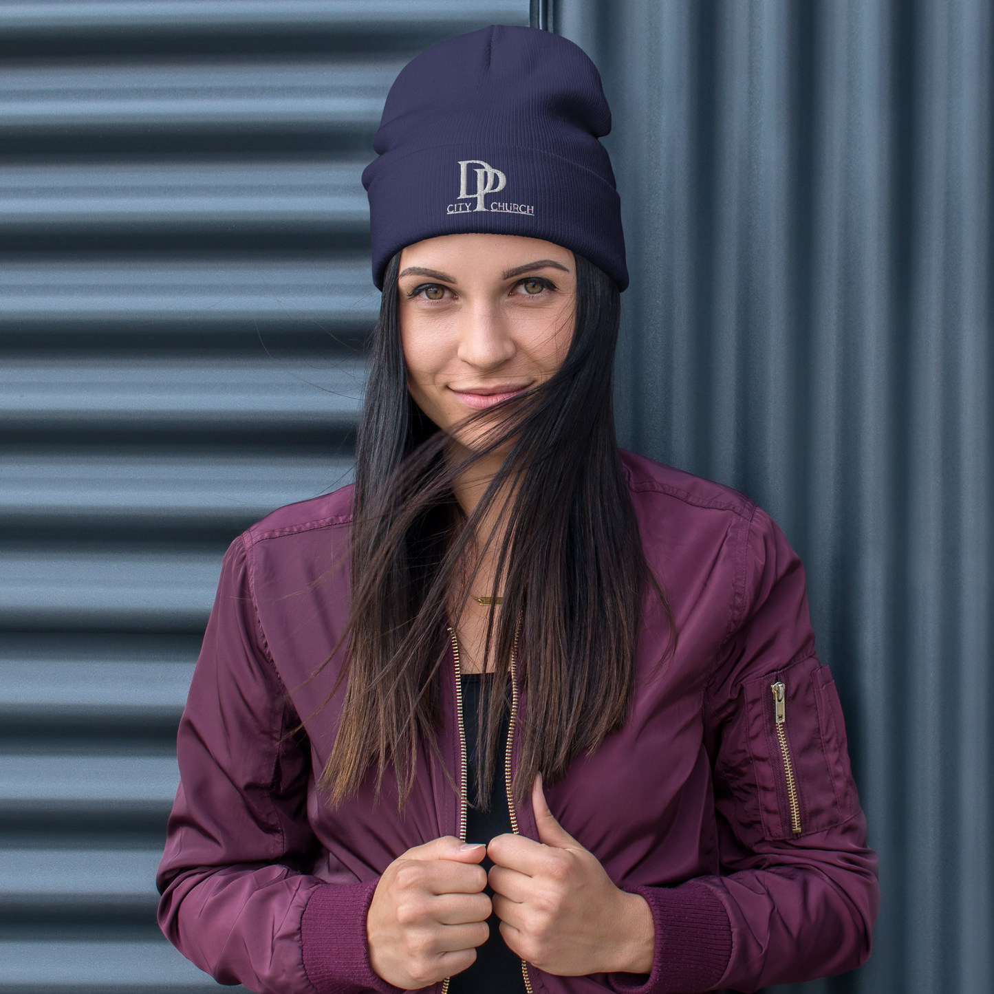 DP City Embroidered Beanie