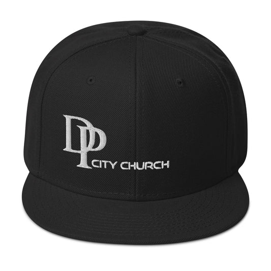 DP City Church Black Snapback Hat
